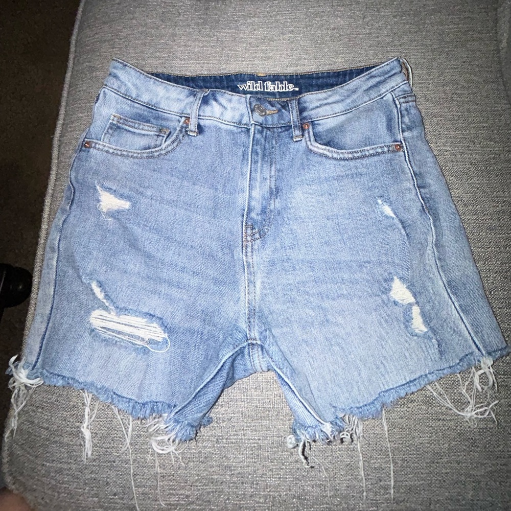 Wild Fable High Rise Biker Jean Shorts